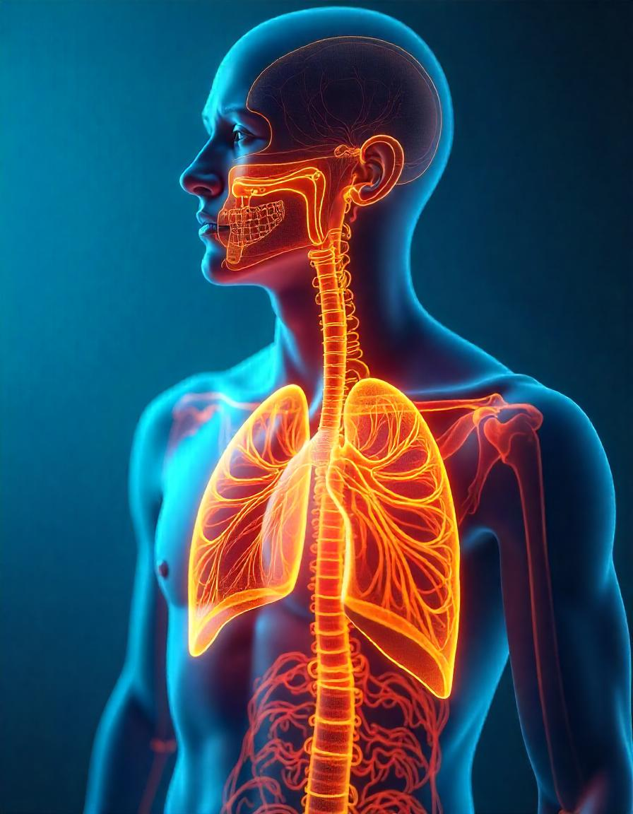 An infographic explaining the uses of Bromphen PSE DM 2/30/10mg, showing a diagram of the respiratory system and how the medication alleviates symptoms.